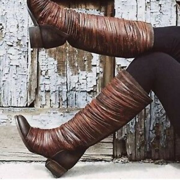Freebird by Steven Shoes - Freebird Logan Tall Leather Wrap Fringe Boot 8
